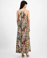 Tahari Asl Women's Printed Maxi Dress