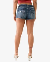 True Religion Women's Joey Flap Big T Cut Off Short