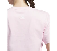 adidas Women's Cotton Daisy Logo Graphic T-Shirt