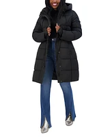 Steve Madden Juniors' Hooded Puffer Anorak Coat, Created for Macy's