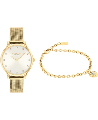 Coach Women's Chelsea Ionic Gold Stainless Steel Watch 32mm
