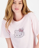 Love Tribe Juniors' Hello Kitty Rhinestone Cotton Tee