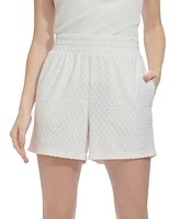 Andrew Marc Sport Women's Basket-Weave-Texture Shorts