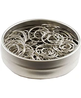 Jam Paper Circular Paper Clips - Round Paperclips - 50 Per Pack