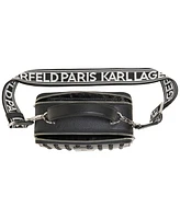 Karl Lagerfeld Paris Simone Karl Leather Small Camera Crossbody