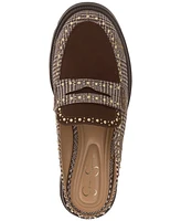 Jessica Simpson Women's Uma Platform Lug-Sole Tailored Slip-On Loafers