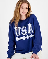 Rebellious One Juniors' Usa Graphic Sweatshirt