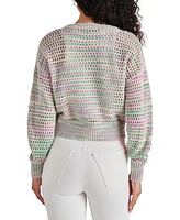 Steve Madden Women's Lucas Open-Knit Cardigan Sweater