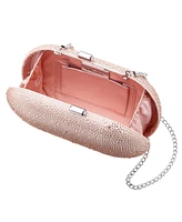 Nina Allover Crystal Oval Minaudiere