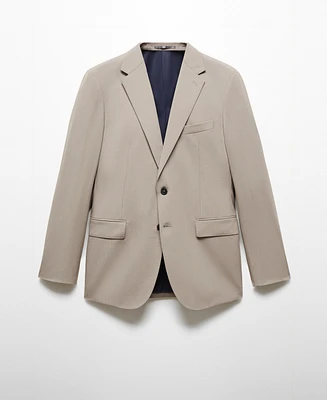 Mango Men's Slim-Fit Wool Suit Blazer