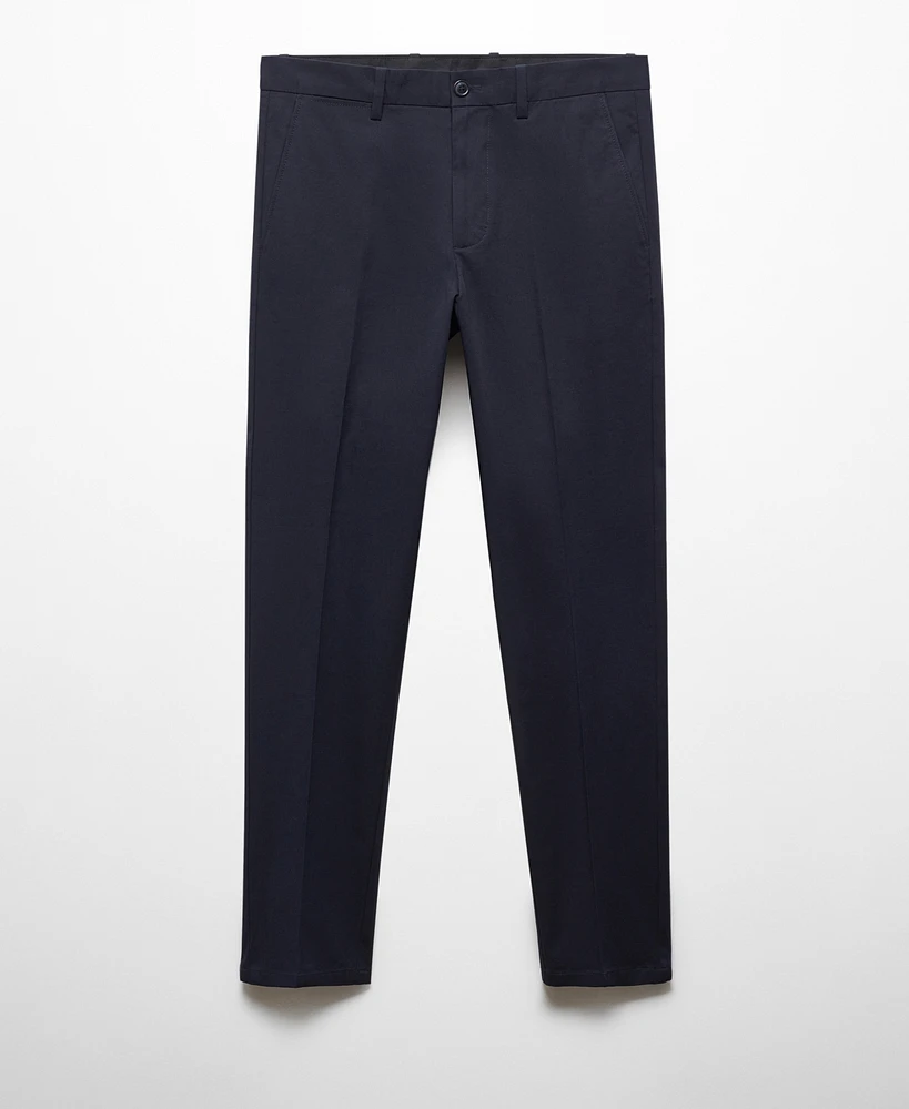 Mango Men's Regular-Fit Cotton Pants