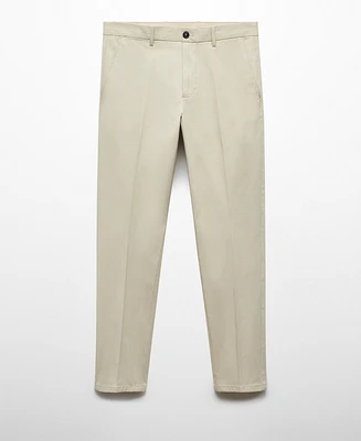 Mango Men's Regular-Fit Cotton Pants