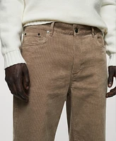 Mango Men's Micro-Corduroy Slim-Fit Pants