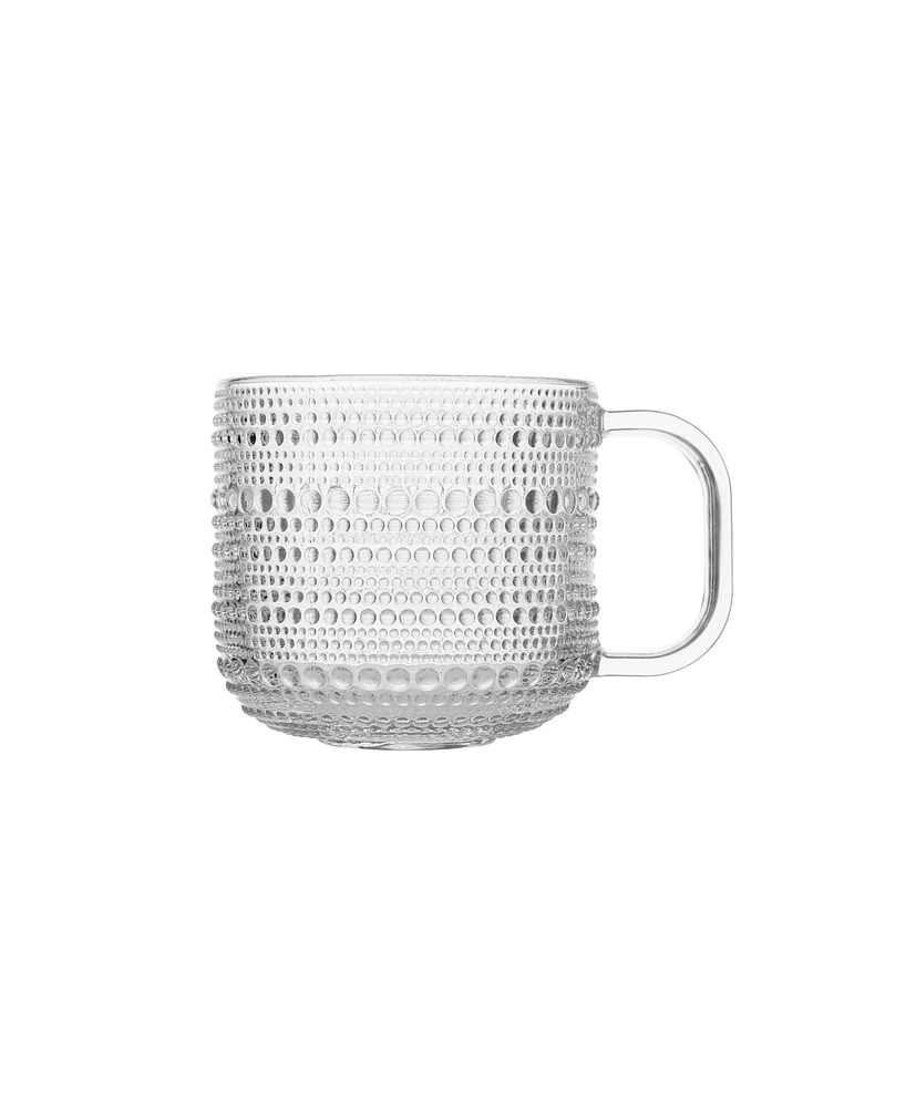 Fortessa Jupiter Clear Coffee Cup 12oz, Set of 6