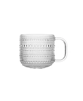 Fortessa Jupiter Clear Coffee Cup 12oz, Set of 6