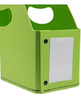 Jam Paper Plastic Magazine File Holder - 4 x 10.5 x 12 - Sold Individually