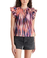 Steve Madden Women's Kailani Flutter-Sleeve Top