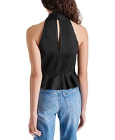 Steve Madden Women's Kosta Halter-Neck Peplum Top