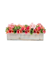 National Tree Company 16" Spring Multicolor Floral Window Box