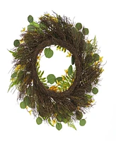 National Tree Company 22 Lemons and Tulips Wreath