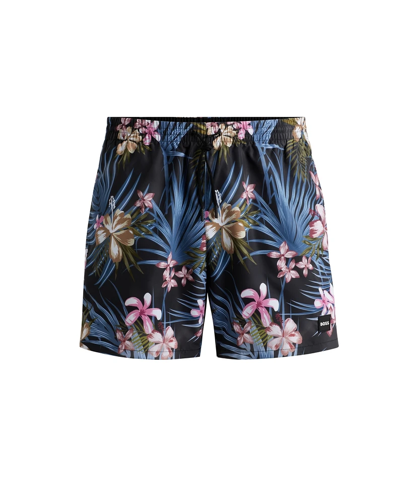 Boss by Hugo Men's Printed Quick-Drying Swim Shorts