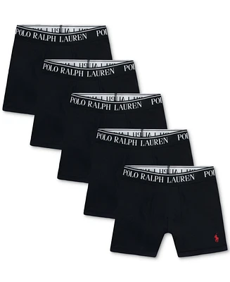 Polo Ralph Lauren Big Boys Stretch Boxer Briefs, Pack of 5