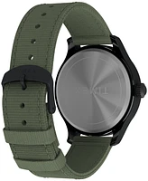 Timex Men's Expedition Field Quartz Analog Green material Strap 43mm Round Watch