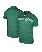 Colosseum Men's Green Michigan State Spartans Langmore Polo