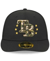 New Era Men's Black Tampa Bay Rays 2024 Armed Forces Day Low Profile 59FIFTY Fitted Hat