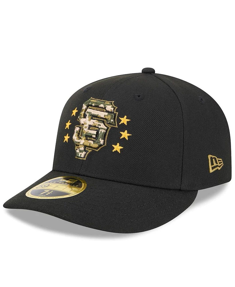 New Era Men's Black San Francisco Giants 2024 Armed Forces Day Low Profile 59FIFTY Fitted Hat