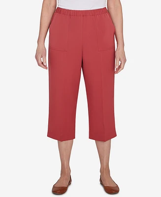 Alfred Dunner Petite Sedona Sky Pull On Capri Pant