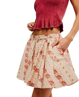 Free People Women's Gaia Cotton Printed Skirt