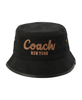 Coach Women'S 1941 Embroidered Denim Bucket Hat