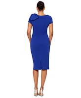 Betsy & Adam Petite Bow-Embellished Sheath Dress