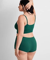 State of Day Women's Seamless Cable-Knit Bralette, Created for Macy's