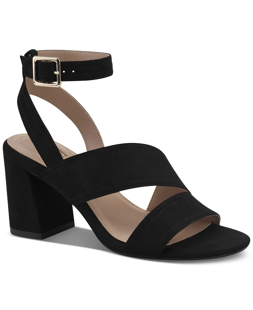 Giani Bernini Women's Cheryll Memory Foam Asymmetrical Block Heel Dress Sandals, Created for Macy's