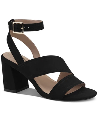 Giani Bernini Women's Cheryll Memory Foam Asymmetrical Block Heel Dress Sandals, Created for Macy's