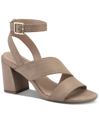 Giani Bernini Women's Cheryll Memory Foam Asymmetrical Block Heel Dress Sandals, Created for Macy's