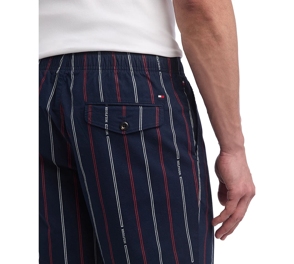 Tommy Hilfiger Men's Brooklyn Straight Fit Foulard Striped 9" Shorts