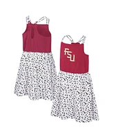 Colosseum Girls Youth Garnet/White Florida State Seminoles Robin Floral Dress