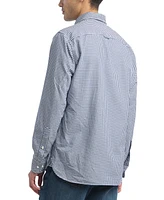 Tommy Hilfiger Men's Gingham Long Sleeve Button-Down Oxford Shirt