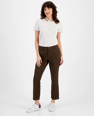 Tommy Hilfiger Women's Hampton Straight-Leg Cuffed Pants