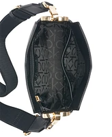 Calvin Klein Fay Signature Adjustable Crossbody with Magnetic Top Closure