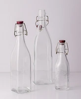 Kilner Set of 8 Square Clip Top Bottles