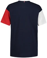 Tommy Hilfiger Toddler Boys Crest Colorblocked Embroidered Logo Graphic Cotton T-Shirt