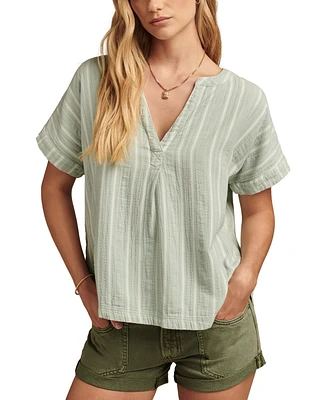 Lucky Brand Women's Popover Camp Shirt