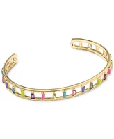 Kendra Scott 14k Gold-Plated Multicolor Cubic Zirconia & Nano Gem Cuff Bracelet