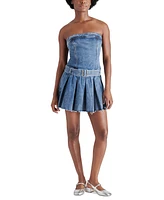 Steve Madden Women's Rowe Strapless Denim Dress