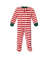 Hudson Baby Boys Plush Sleep and Play one piece, Rudolph