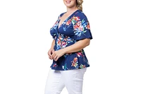 Kiyonna Plus Abby Twist Front Top